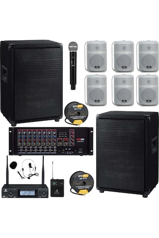 Lastvoice Okul Ses Sistemi İdeal İç-dış Anfi Hoparlör Sistemi Full Paket-6