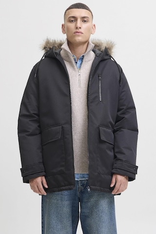 Jack & Jones Jjcharlıe Detachable Faux Fur Parka Erkek Kürk Detaylı Parka - Şık Ve Fonksiyonel Siyah
