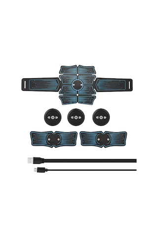 Leezsing Kas Eğitmeni Karın Kası Elektrostimülasyon Çok Fonksiyonlu Fitness Aksesuarları Abs Şekillendirici Masaj Pedi Ev Spor Salonu Karın Kol Bacak Mas-614 Çok Renkli