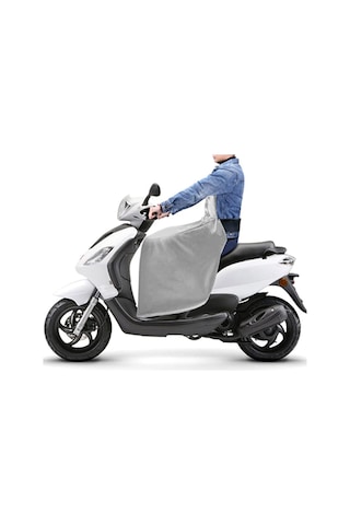 Xmlbayiciniz Bundera Scooter Diz Koruma Örtüsü Gri Yağmur Soğuk Rüzgar Önleyici Rüzgarlık Motorsiklet Dizlik Genel