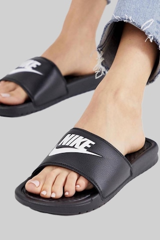 Nike Futura Benassi Slide Black Kadın Siyah Terlik Tek Bantlı Siyah