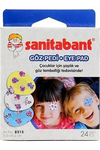 Sanitabant Eye Pad 24 x 4 Kutu Göz Kapama Bandı 96 Adet