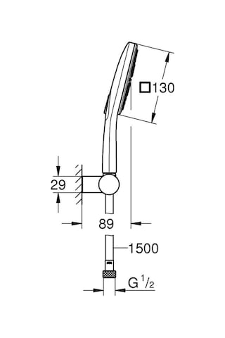 Grohe Rainshower Smartactive 130 Cube Duşu Seti 3 Akışlı Grh26588 Diğer