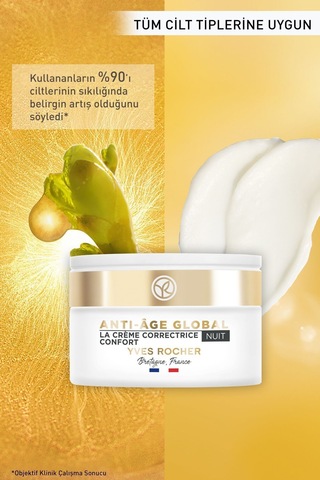 Yves Rocher Global Gençleştirici Yenileyici Gece Kremi-50 ML