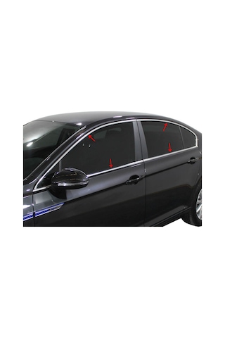 Volkswagen Passat B8 Krom Cam Çıtası Çerçevesi 8 Parça 2015-2019