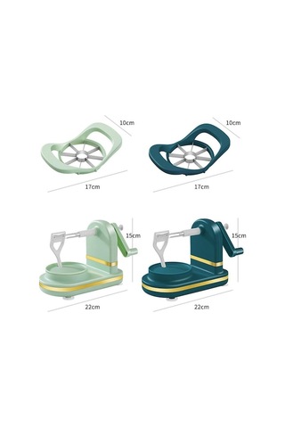 Tongxida Açık Yeşil Elma Soyucu, Döner Meyve Soyucu, Elma Dilimleme Makinesi, Mutfak Aletleri/ Açık Yeşil