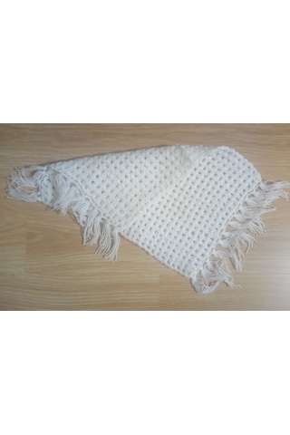 El İşi Pamuklu Banyo Lifi,el Örgüsü Beyaz Duş Lifi 25x34cm Çok Renkli