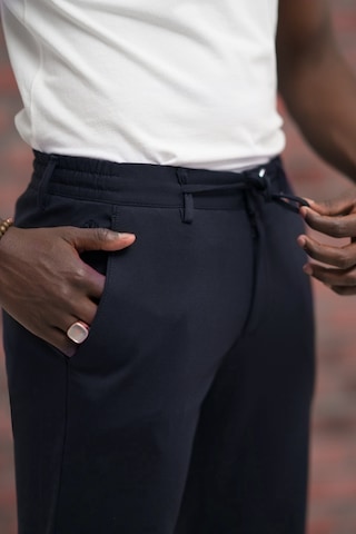 Paul Martin Regular Fit Likralı Penye Kumaş Beli İplikli Ve Lastikli Jogger Pantolon Lacivert