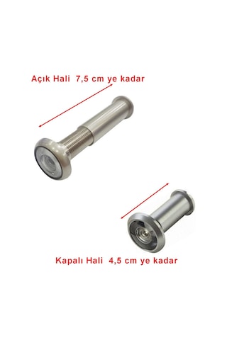 Kapı Dürbünü Çelik Kapı Dürbünü Ahşap Kapı Dürbünü 4.5 - 7.5 Cm A