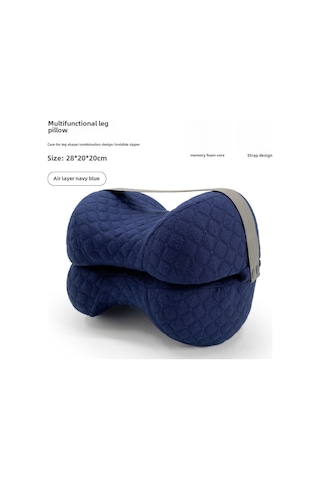 Qingmipy Yüksek Kaliteli Hafıza Köpük Ayak Yükseltme Yastığı - Gebe, Yaşlı Ve Kırık İçin Basınç & Ağrı Alıcı - 28x20x20 Cm Hava Katmanlı Lacivert