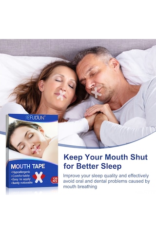 Youmex Hassas Ciltler İçin Rahat Nefes Aldıran Horlama Önleyici Ağız Bandı - 120 Adet