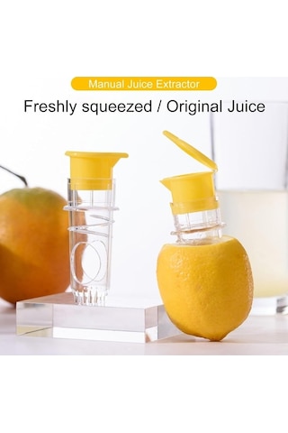 Wondernest Manuel Limon Sıkacağı, Şeffaf Pourer, Meyve Ve Narenciye Sıkma Aparatı Şeffaf