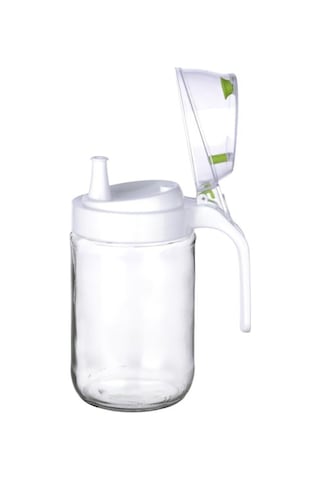 Plastik Damlatmaz Kapaklı Oilcon Yağlık 660ml Beyaz Kc-345 Diğer