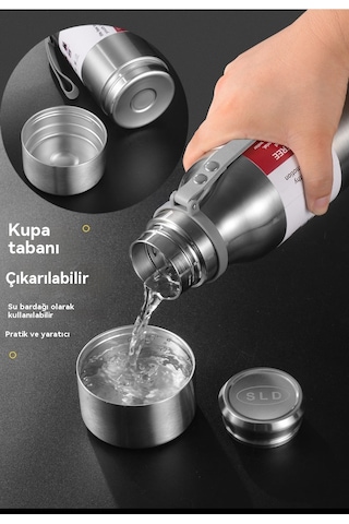 3 Paslanmaz Çelik Termos Bardak Sarı