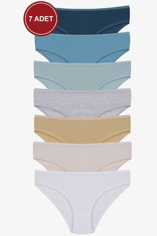 Kadın 7'li Likralı Külot Ko1007ktl Yeşil