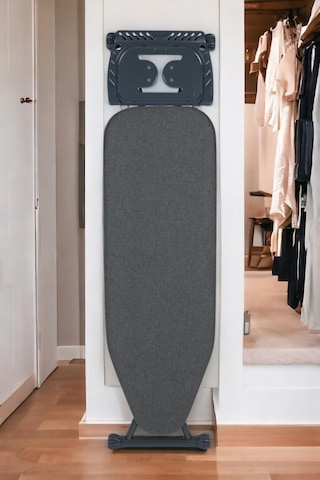 Perilla Silvia Özel Antrasit Dokuma Kumaşlı Ütü Masası