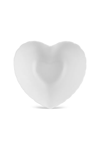 Karaca Pink Love Porselen Çerezlik Beyaz 11 Cm Beyaz