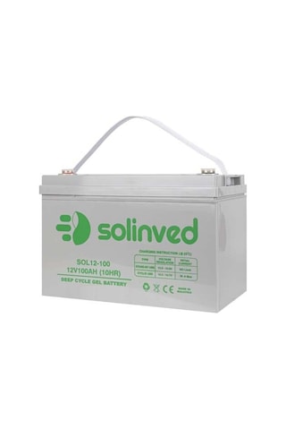 Solinved 100 Amper Jel Akü 12v Derin Döngü Nano Karbon