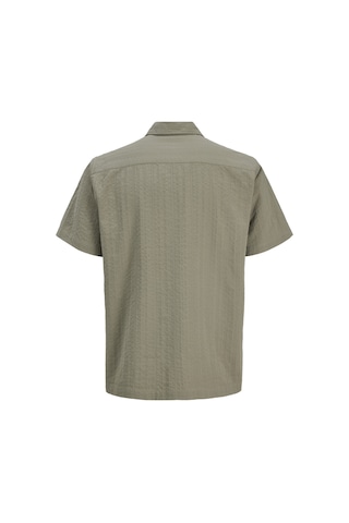 Jack & Jones Erkek Relaxed Fit Kisa Kollu Gömlek - Easton - 12294082 Vetiver
