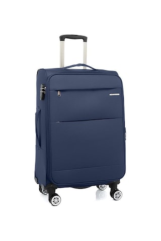 Louisiana Polo Orta Boy Lüx Kumaş Valiz Lacivert 2082 Lacivert