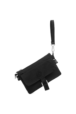 Smart Bags 1147 Krınkle Kumaş Postacı Çantası (Siyah) Siyah
