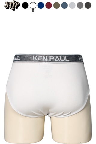 Kp Erkek Düz Pamuklu Beyaz Boxer Slip Boxer Beyaz