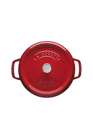 Döküm Tencere Kiraz 24 Cm 3,8 L Yuvarlak Kırmızı