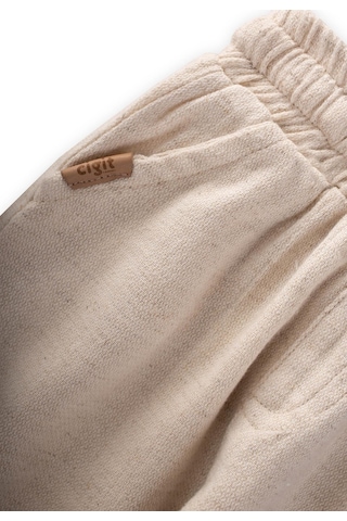 Cigit Keten Pantolon 1-7 Yaş Naturel Krem