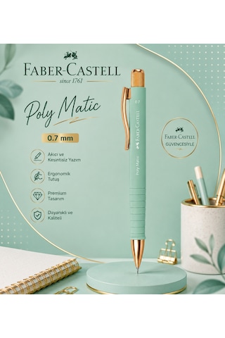 Faber-castell Polymatic Gold Edition Versatil Kalem 0,7 Pastel Yeşil