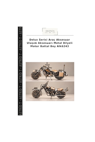 Delux Serisi Araç Aksesuar Ulaşım Aksesuarı Metal Bilyeli Motor Battal Boy Alk6243