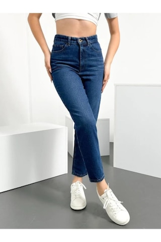 Ahmetkoccollection Kadın Mom Jean Pantolon Kot Rengi Kot Pantolon