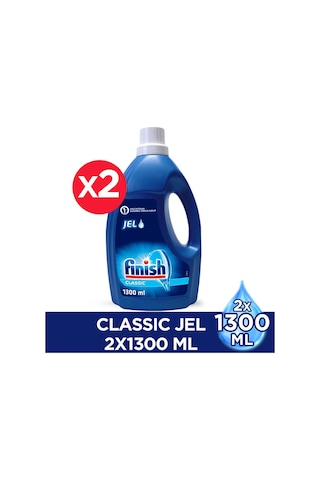 Finish Klasik Jel Bulaşık Makinesi Deterjanı 2 x 1300 ML