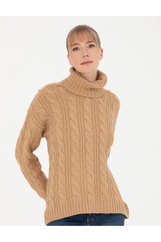 Pierre Cardin Kadın Bej Triko Kazak 50276220-vr011 Bej