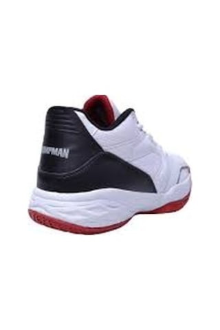 JUMP 27722 A White Basketbol Unısex Beyaz Siyah Kırmızı Beyaz