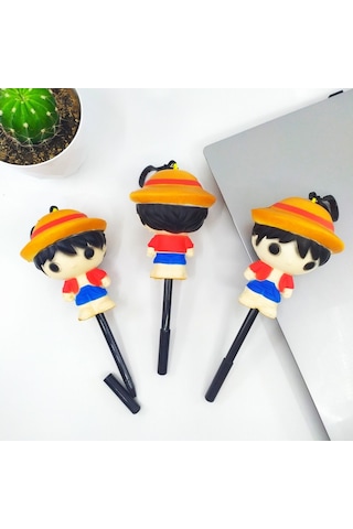 Squishy Jel Mürekkep Kalem Sevimli One Piece Luffy