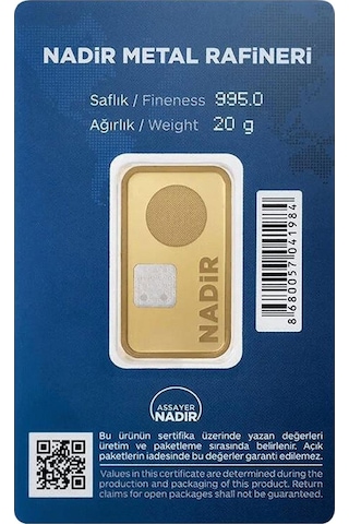 Nadir Gold 24 Ayar Gram Altın 20 G