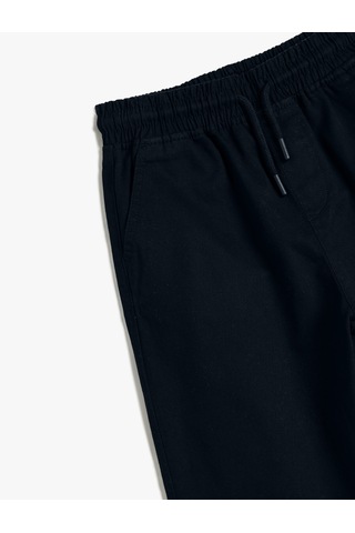 Koton Jogger Pantolon Cepli Pamuklu Beli Lastikli Lacivert 5wkb40066tw Lacivert