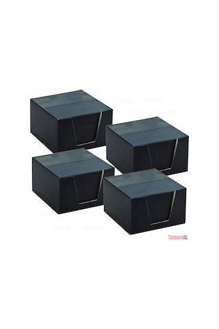 4 Adet Küp Bloknot 500 Yaprak 80X80 Mm Kare1.Hamur Beyaz Kağıt