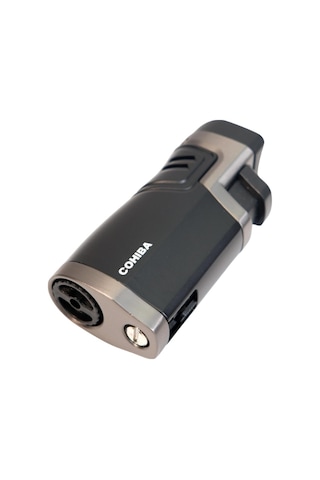 Cohiba 4 Torch Pürmüz Delicili Siyah Metal Puro Çakmağı - Tr9494