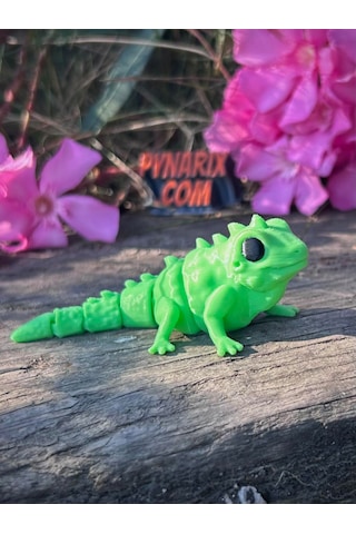 İguana Oyuncak 3d Hareketli Yeni Nesil Organik Model - Orta Boy