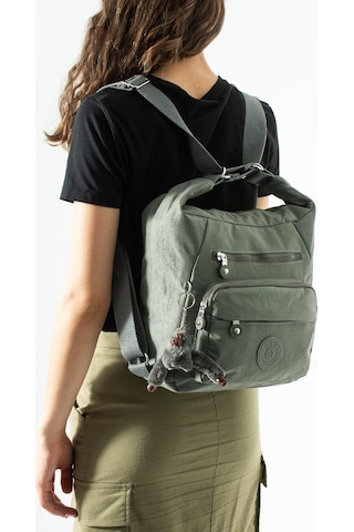 Baginn İster Sırt İster Omuz İster Çapraz Askılı Fonksiyonel Kullanım Kadın Çantası 28 28 Cm 571 Collection Gri