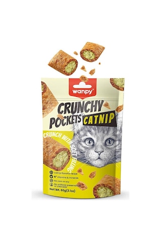 Kedi Crunch Ödül Catnipli & Tavuklu 60g