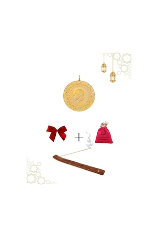 Vıctorıa Gold 1 Adet Çeyrek Altın Eski Tarihli Kulplu 22 Ayar