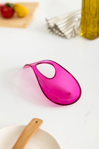 Akrilik Pembe Tezgah Üstü Kirli Kaşıklık & Kepçe Altlığı Çok Renkli