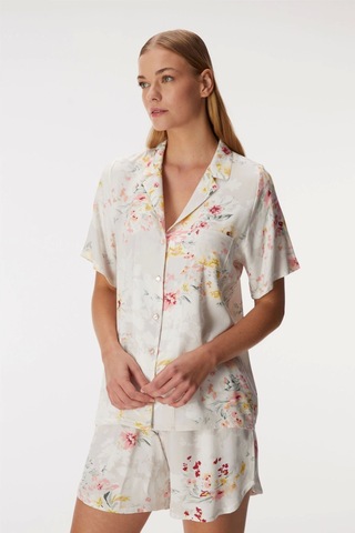 Anıl 11355 Kadın Kısa Kol Gömlek Ve Şort Takım Pembe