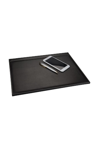 2k 585-1 Sümen Takımı Suni Deri Tek Parça Kapaklı Pad Sümen 40x30 Cm, Siyah