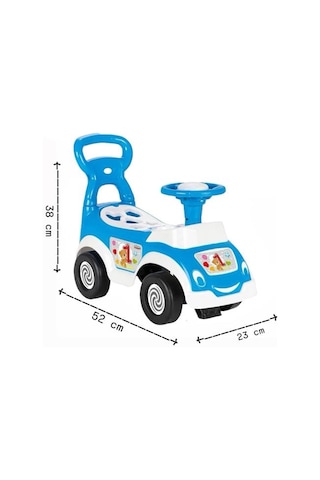 Bul-tak İlk Arabam - Çocuk İlk Adım Ve Bultak Oyuncak Eğitici 52 Cm Aktivite Arabası Mavi