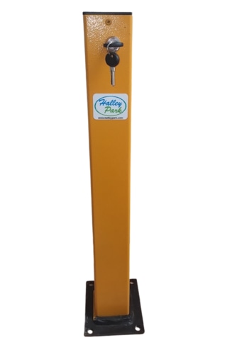 Otopark Direği-üsten Kiltli Kızaklı Demir Direk-6mm -70x70cm