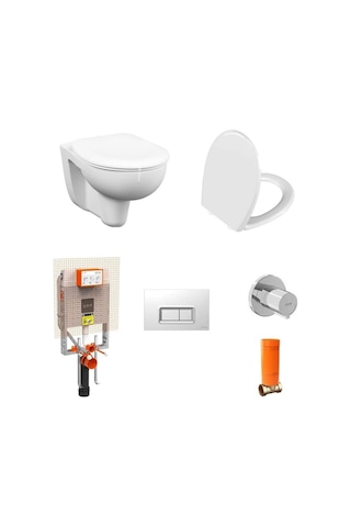 VitrA Arkıtekt Asma Klozet + VitrA Yavaş Kapak + VitrA Gömme Rezervu