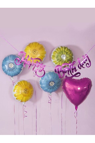 Riota Aydınlatmalı Streamer Happy Birthday Parlak Pembe 20x100 Cm 176210791 Ampfi Olmayan